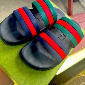 Fairly worn Gucci slides